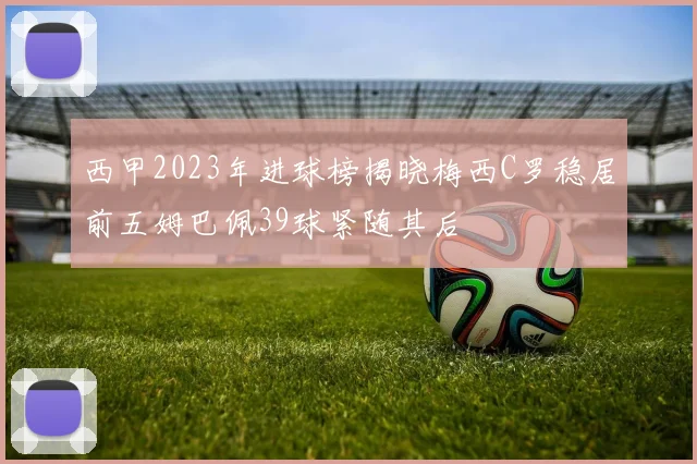 西甲2023年进球榜揭晓梅西C罗稳居前五姆巴佩39球紧随其后